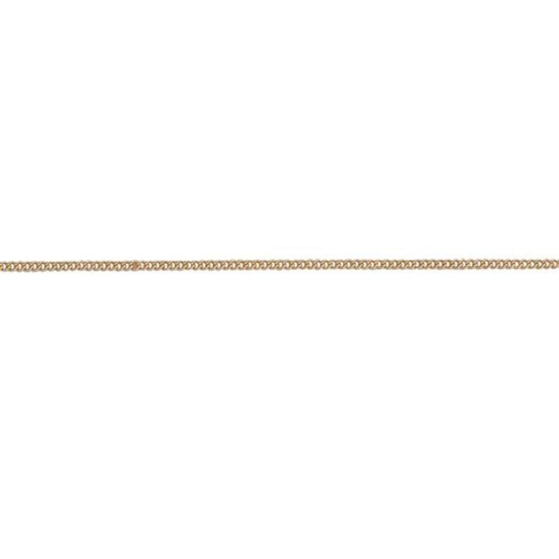 18ct Yellow Gold 16 Inch Curb Link Chain