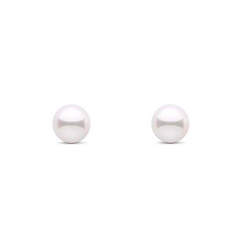 5.5mm Akoya Cultured Pearl 9ct Yellow Gold Stud Earrings