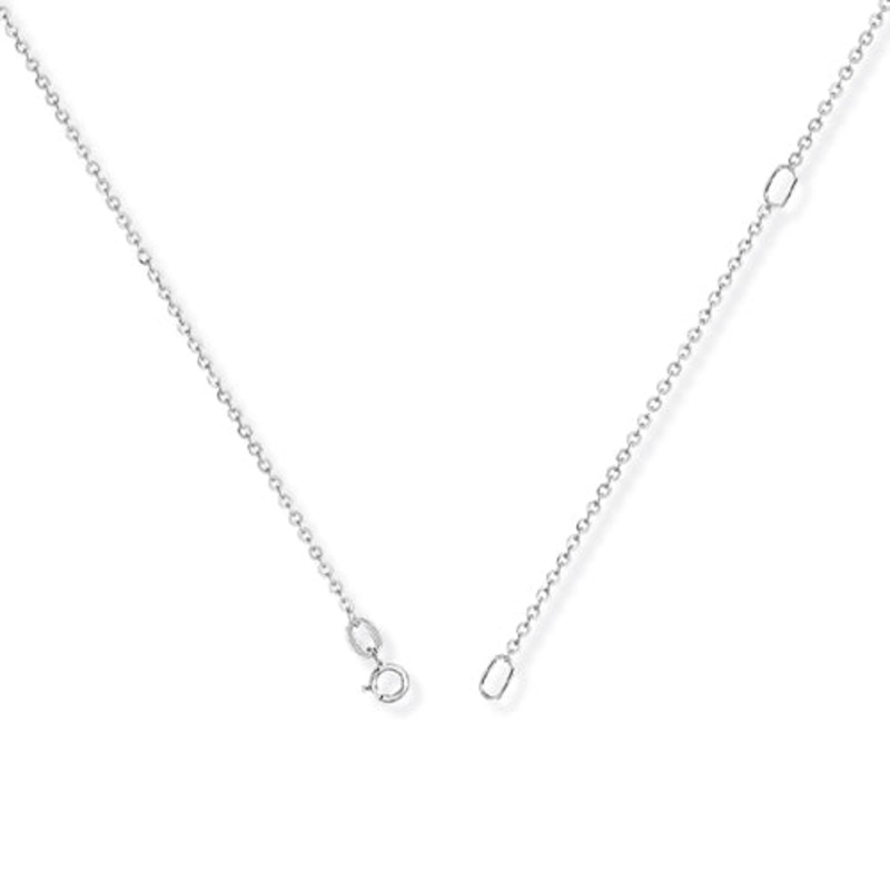 9ct White Gold 18" Trace Chain