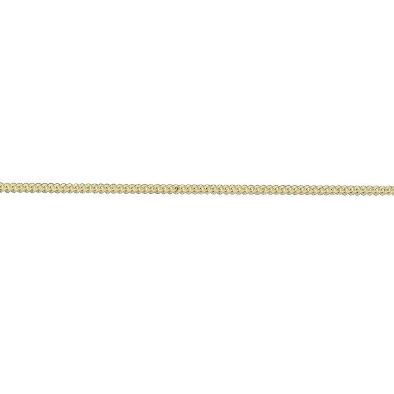 9ct Yellow Gold 18inch Filed Curb Chain