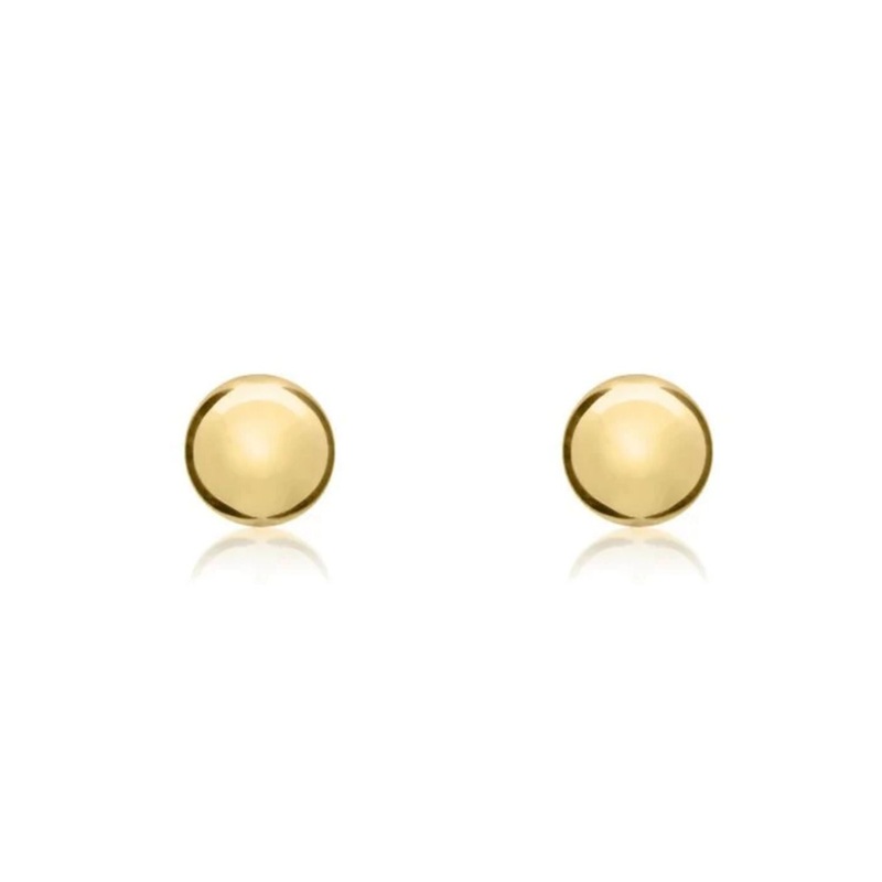 9ct Yellow Gold Polished 5mm Ball Stud Earrings