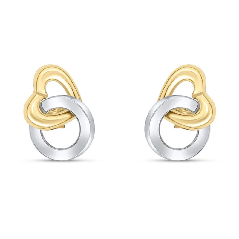 Entwined 9ct Gold Stud Earrings
