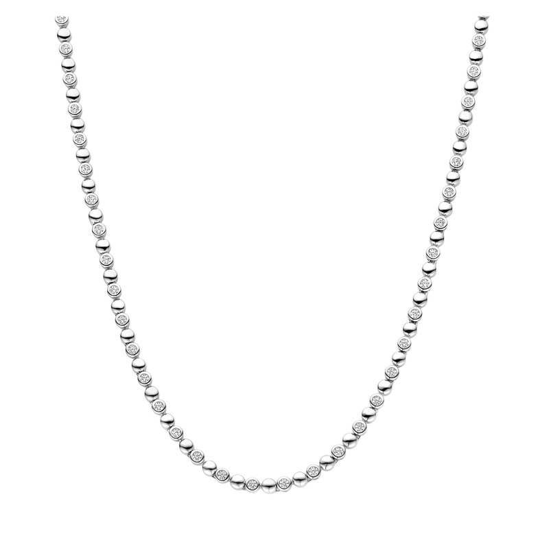 Ti Sento Cubic Zirconia Bubble Necklace 34082ZI