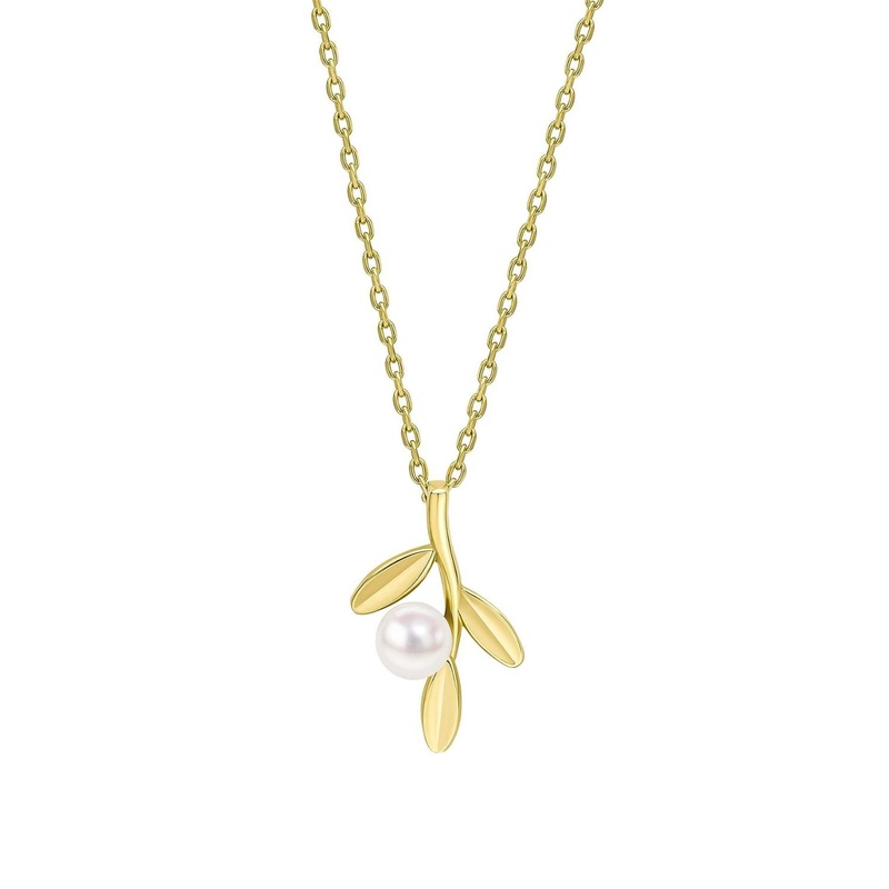 Willow 9ct Yellow Gold Pearl Necklace