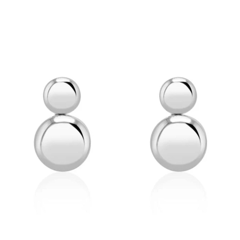 Double Ball Stud Earrings