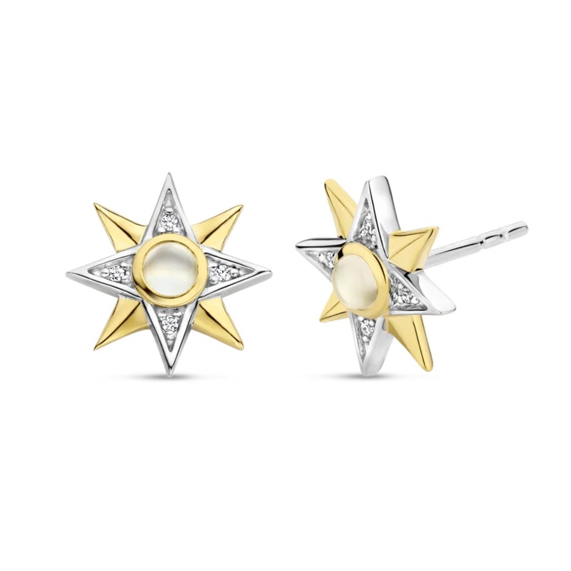 Ti Sento 8 Pointed Star Stud Earrings
