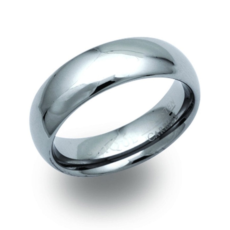 Unique 7mm Tungsten Carbide Ring