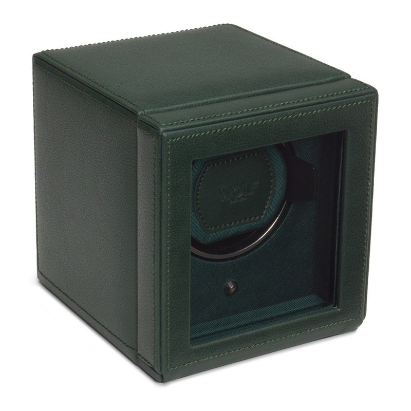 Wolf Watch Winder Cub Green With Cover