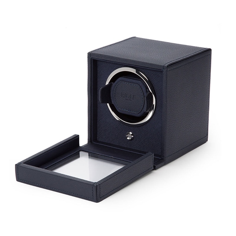 Wolf Watch Winder Cub Navy With Cover