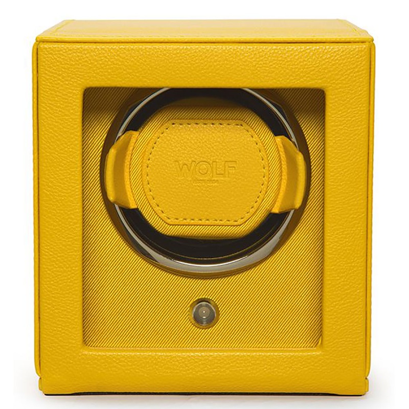Wolf Watch Winder Cub Yellow With Cover
