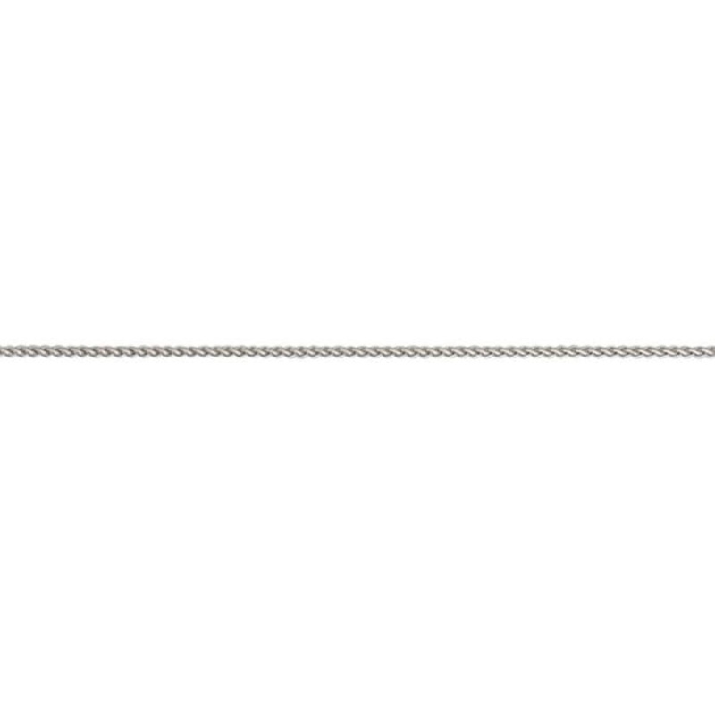 9ct White Gold 18 Inch Spiga Link Chain
