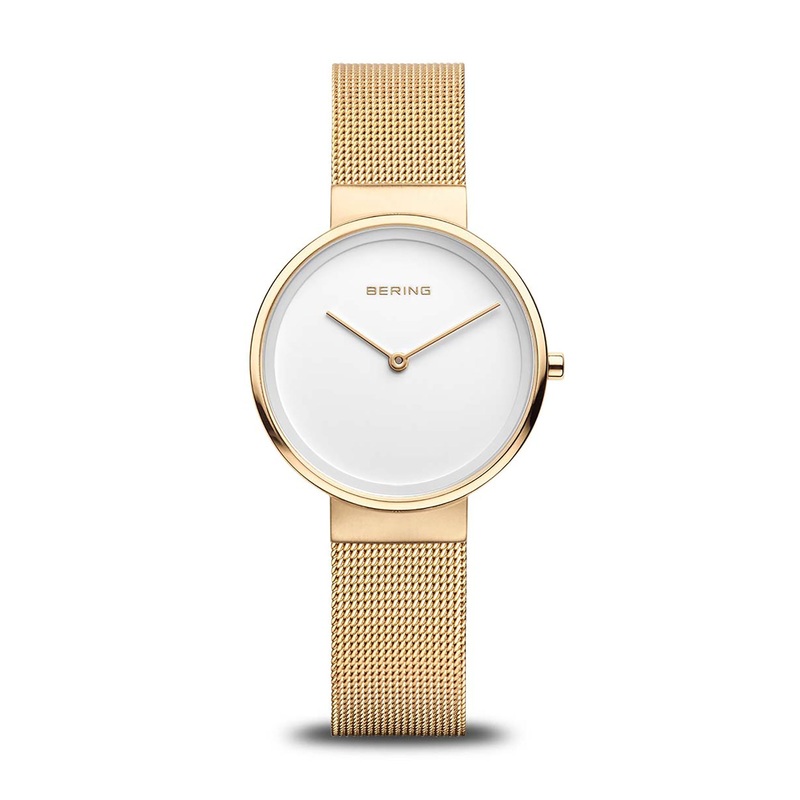 Bering Classic Polished Gold Quartz Watch 14531-334