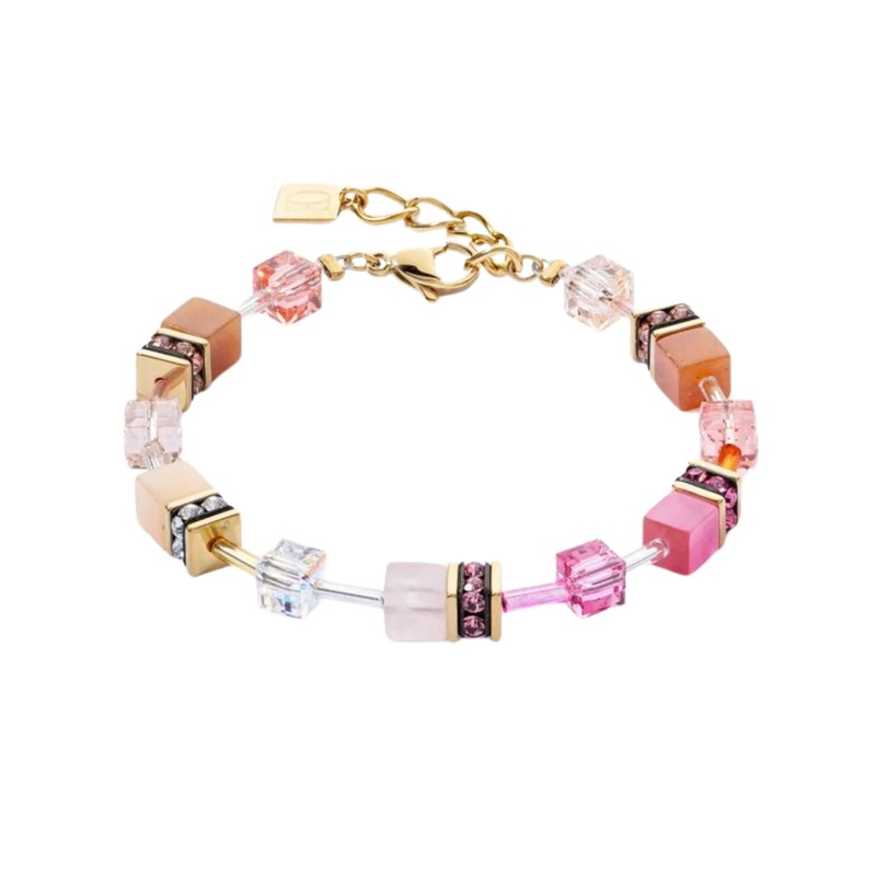 Coeur de Lion GeoCUBE Iconic Precious Bracelet Rose-Orange