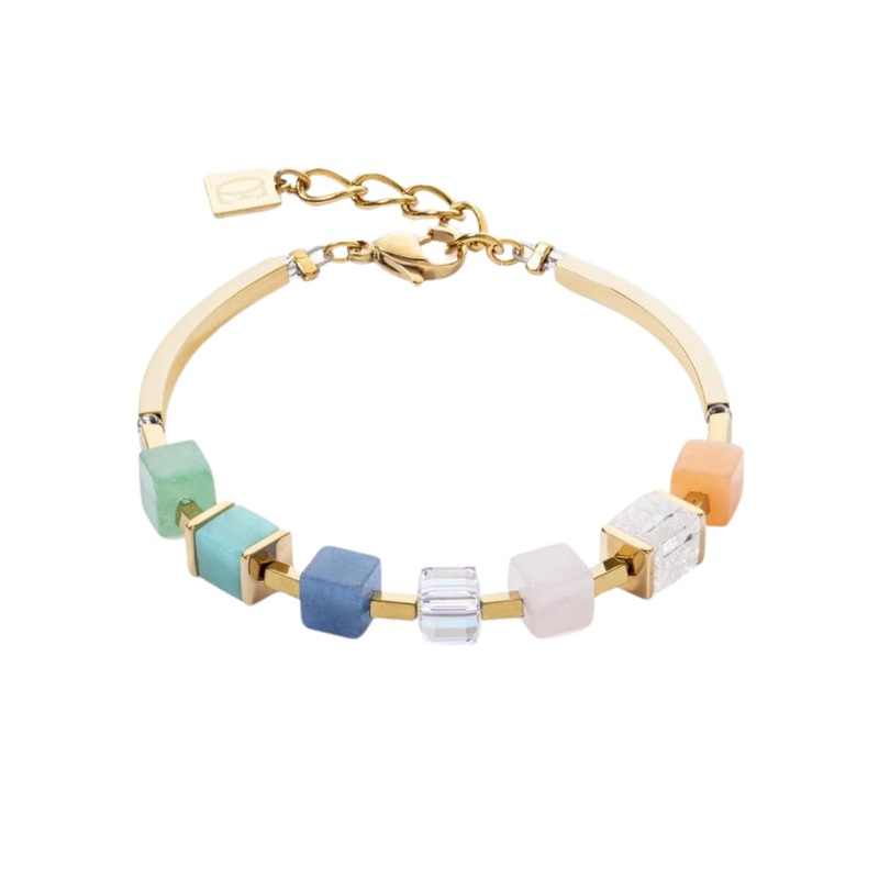 Coeur de Lion Precious Statement Cubes Bracelet Multicolour