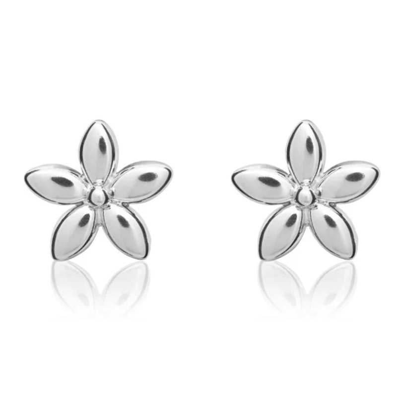 Flower 9ct Yellow Gold Stud Earrings