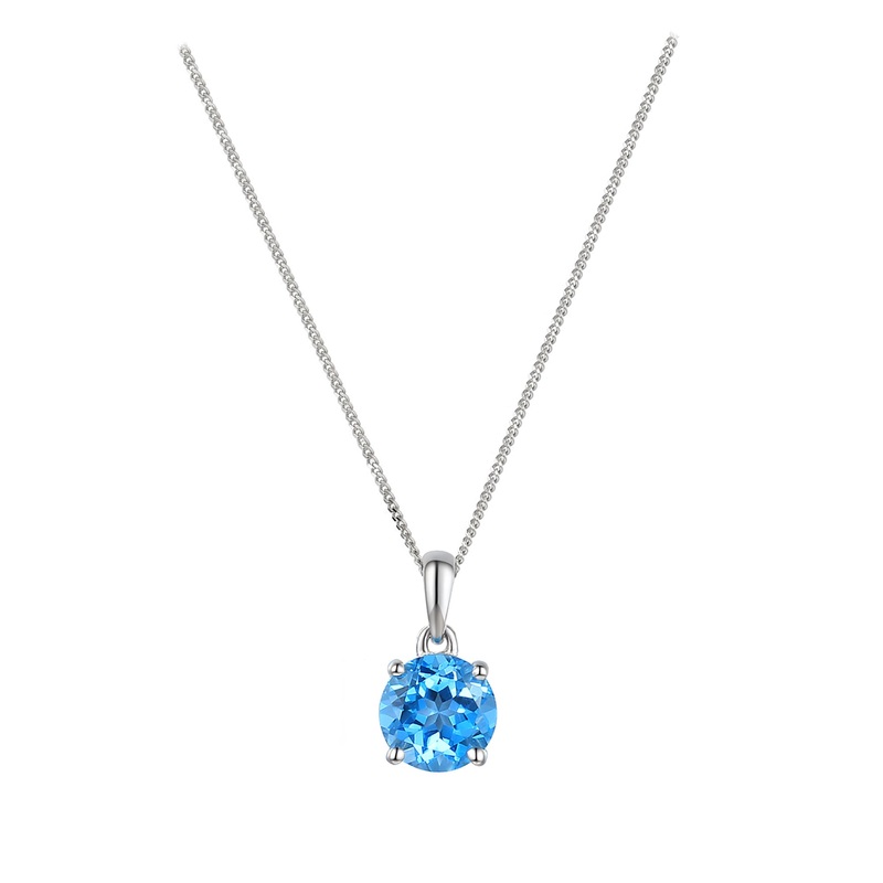 Amore Purity Blue Topaz Necklace