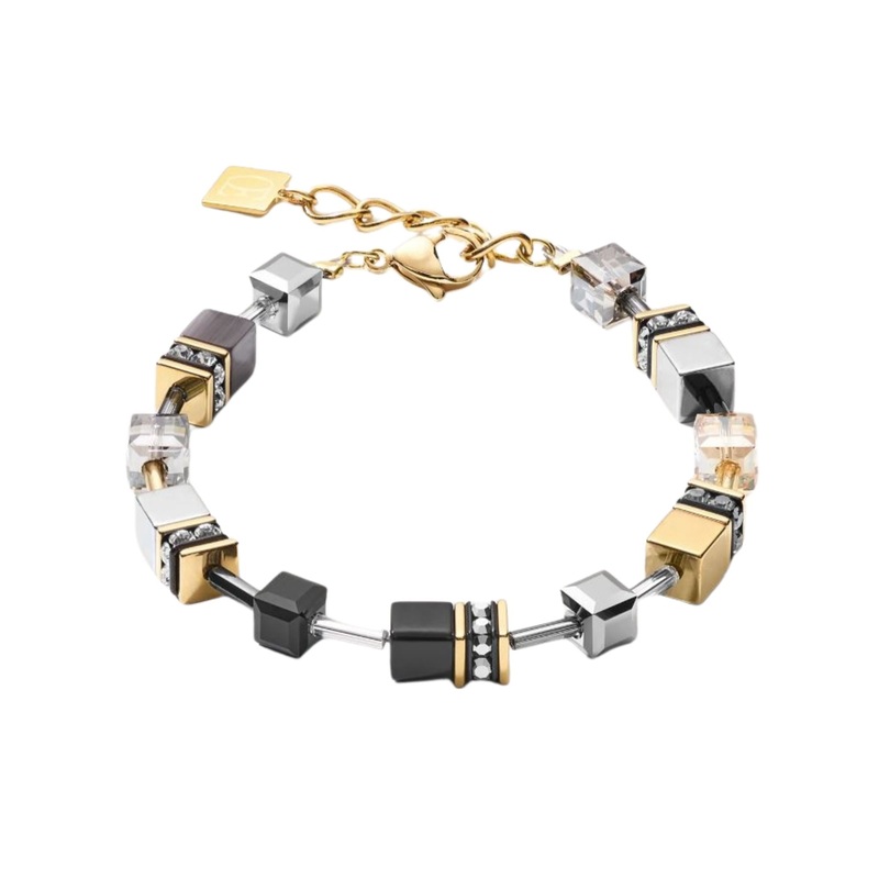Coeur de Lion GEOCUBE Bracelet Grey-Gold