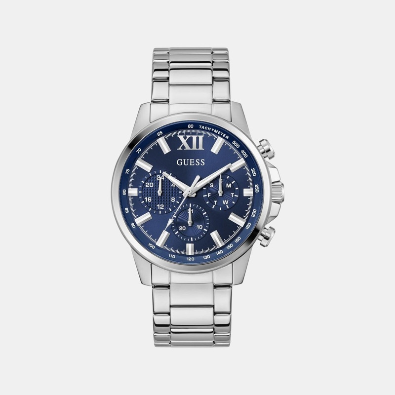 Men Quartz Blue Dial Chronograph Stainless Steel Watch GW0900G4