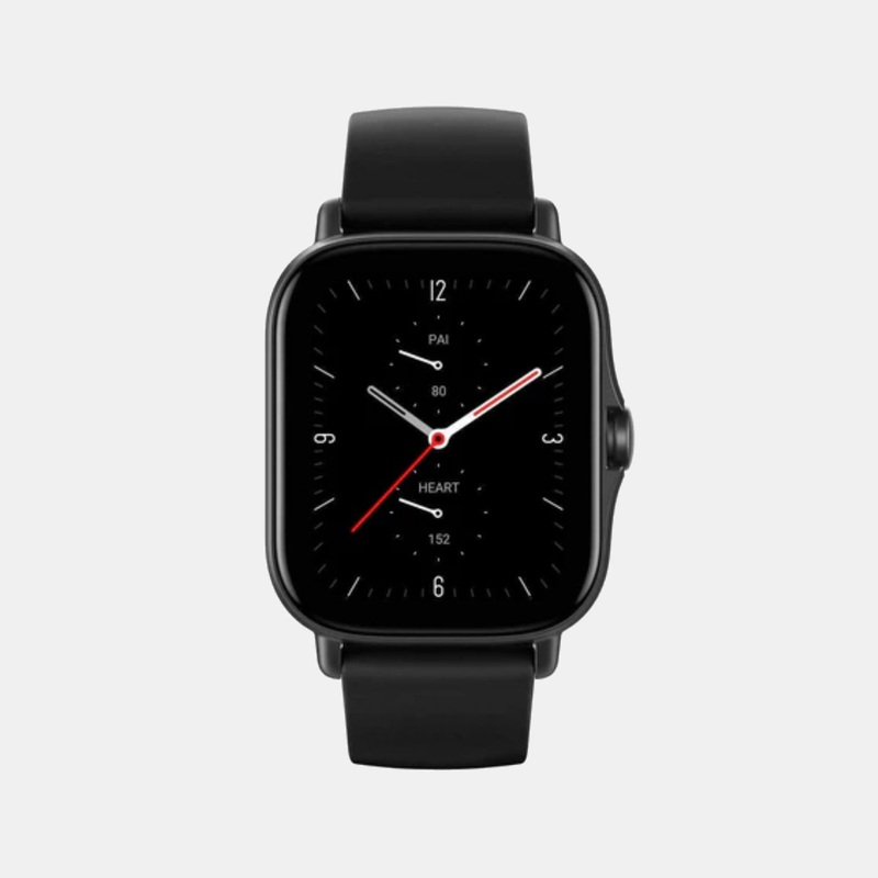 Smart Unisex Black Dial Amoled Silicone Watch GTS 2 MIDNIGHT BLACK