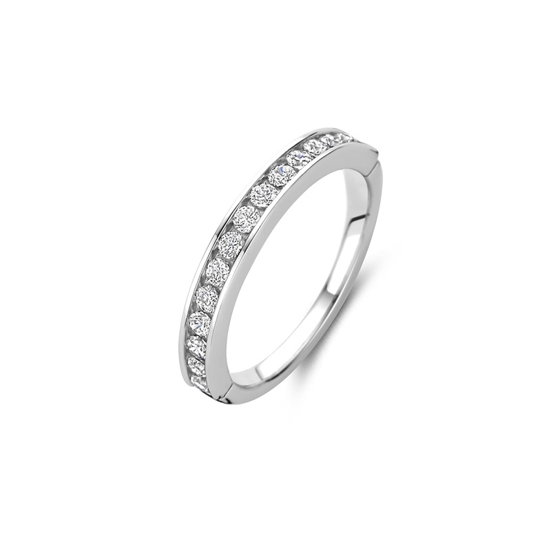 Ti Sento Cubic Zirconia Half Eternity Ring 12336ZI (54)