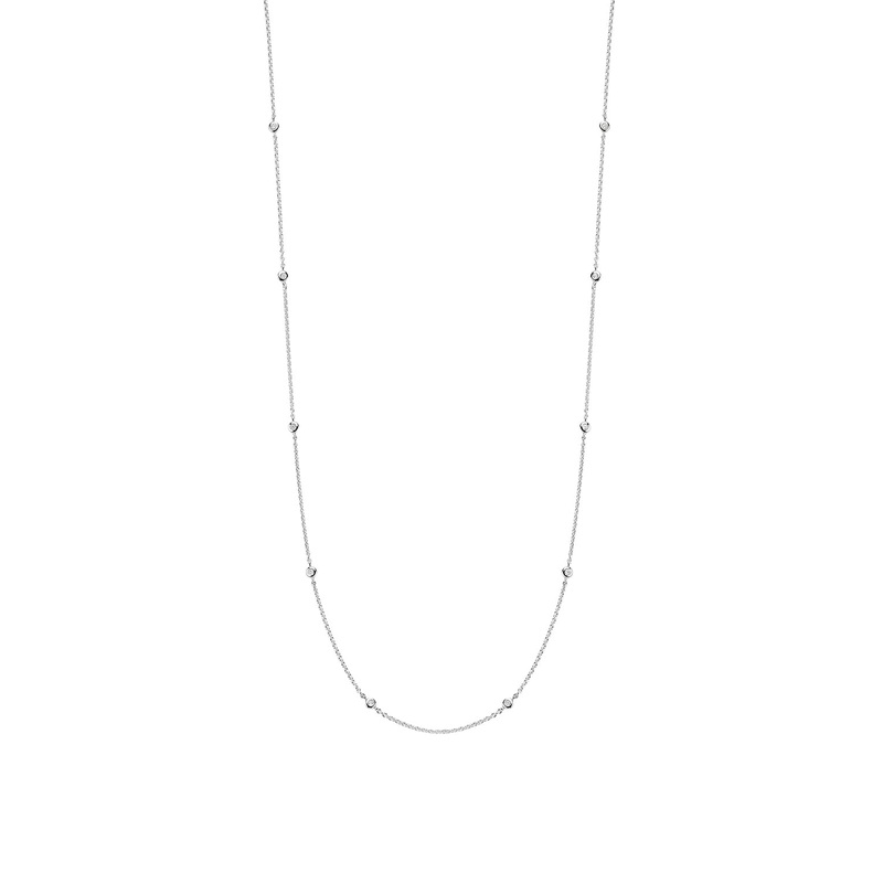 Ti Sento Cubic Zirconia Station Necklace