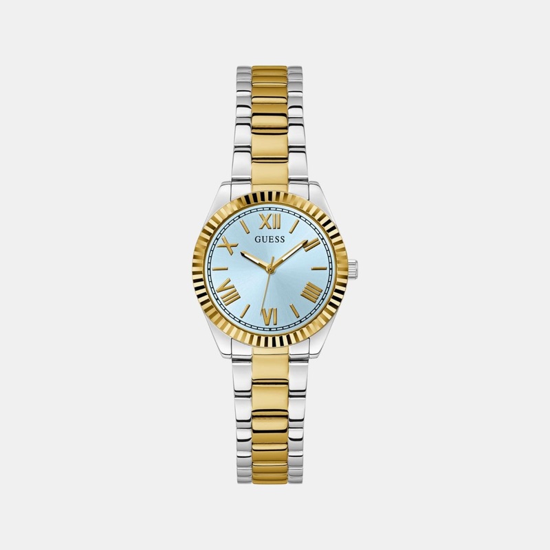 Women Quartz Blue Dial Analog Stainless Steel Watch GW0687L4