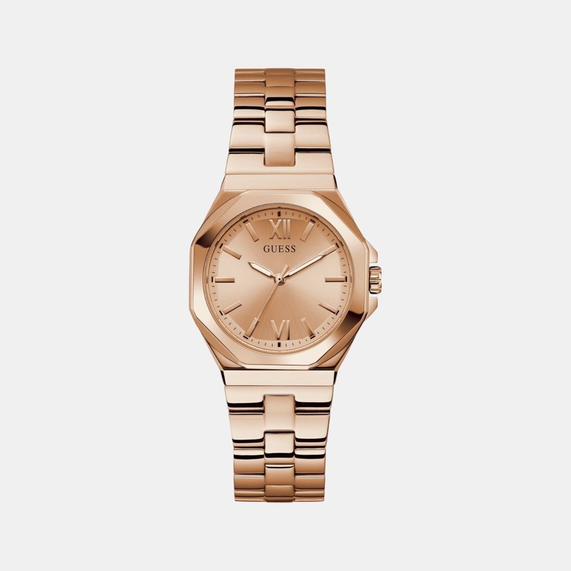 Women Quartz Rose Gold Dial Analog Stainless Steel Watch GW0873L3