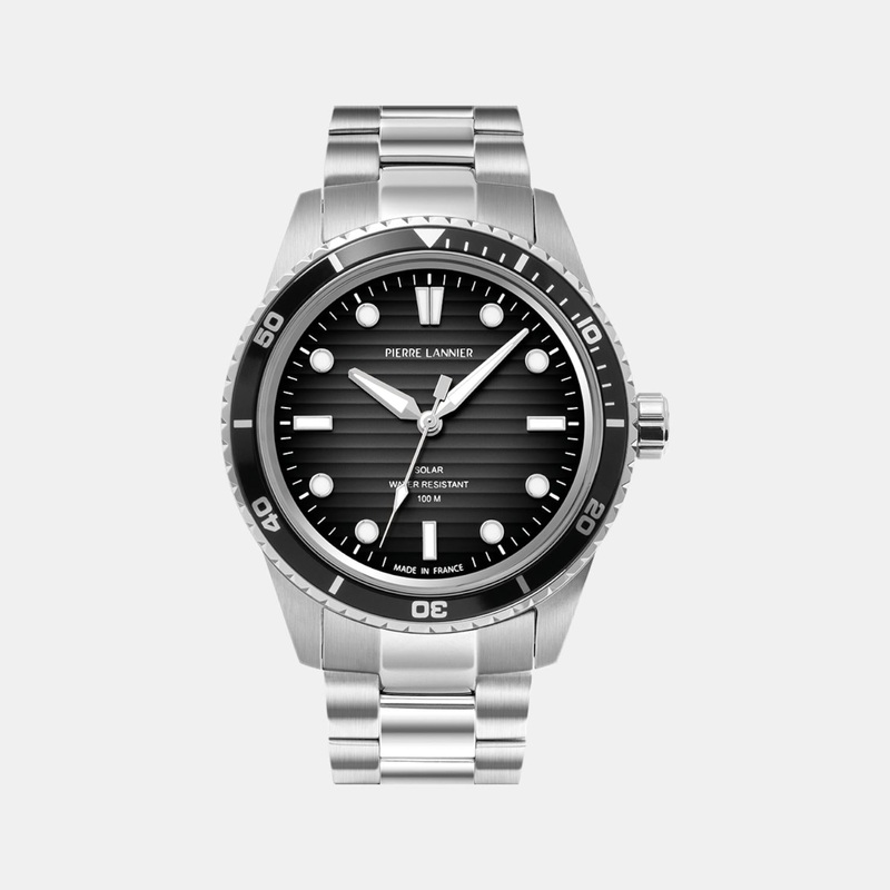 Inti Men Solar Grey Dial Analog Stainless Steel Watch 244H131