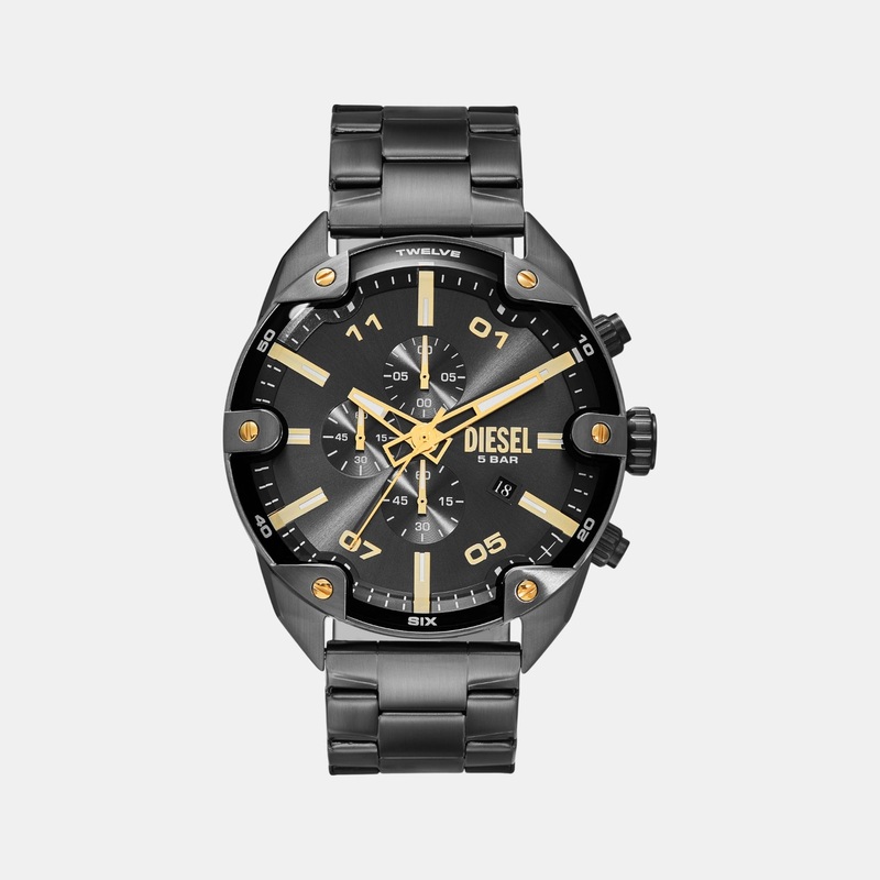 Men Quartz Grey Dial Chronograph Stainless Steel Watch DZ4669