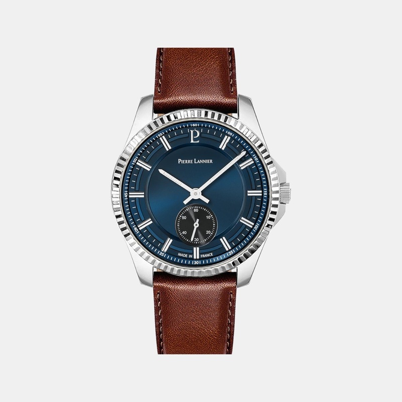 Metropolitain Men Quartz Blue Dial Analog Leather Watch 246G164