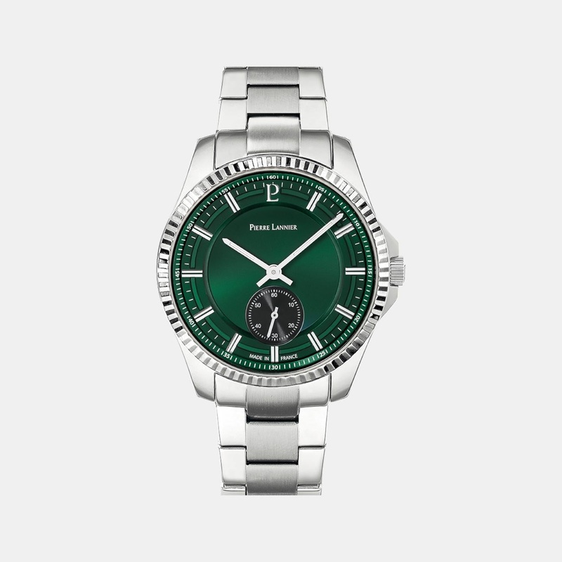Metropolitain Men Quartz Green Dial Analog Stainless Steel Watch 246G171