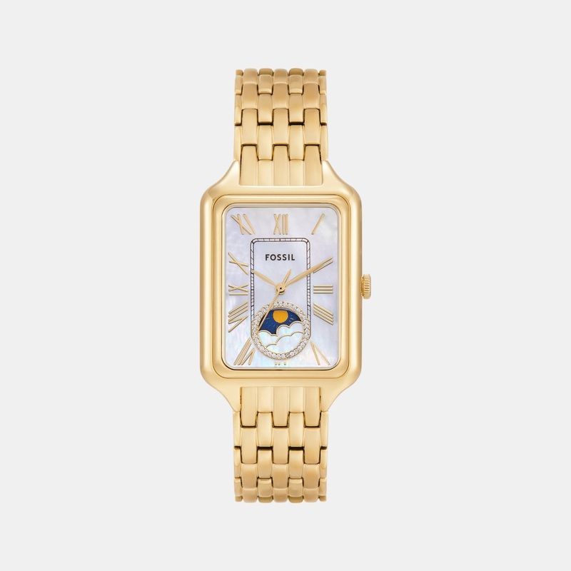 Women Quartz Mother Of Pearl Dial Analog Stainless Steel Watch ES5398