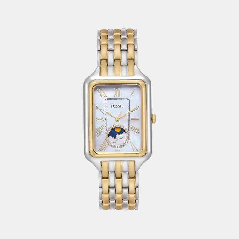 Women Quartz Mother Of Pearl Dial Analog Stainless Steel Watch ES5399