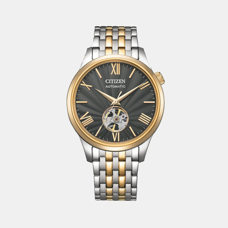 Men Automatic Grey Dial Analog Stainless Steel Watch NH9136-88H