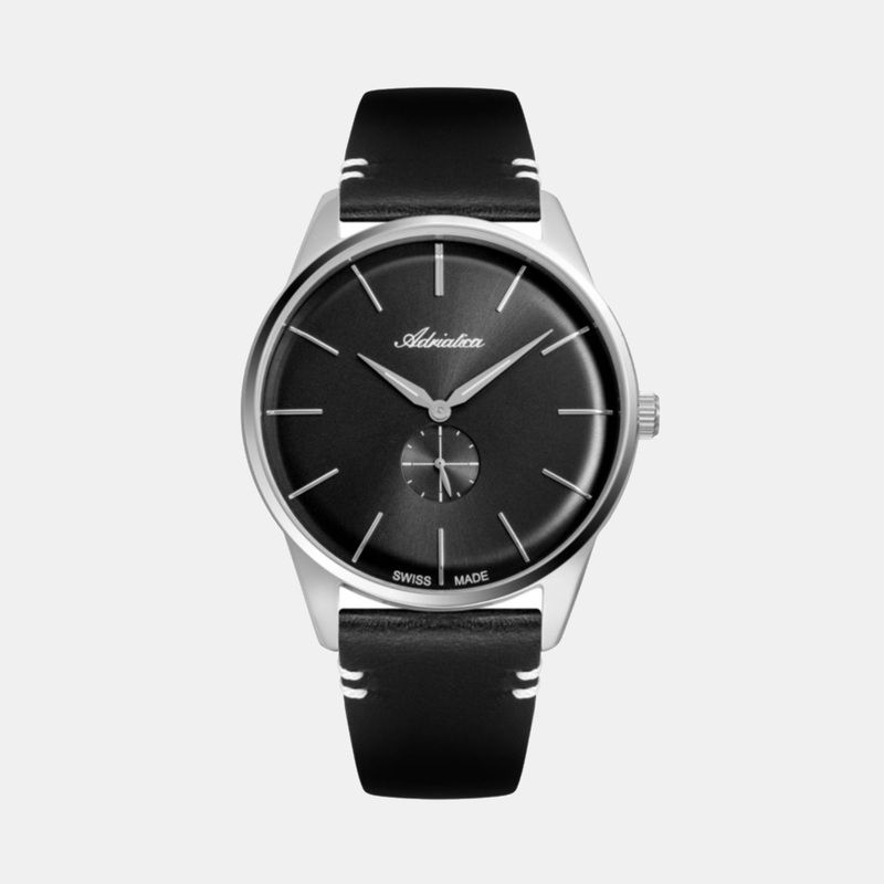 Men Quartz Gun Dial Analog Leather Watch A8264.5216Q