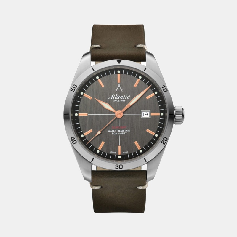 Seaflight Men Grey Dial Analog Stainless Steel Watch 70351.41.41R