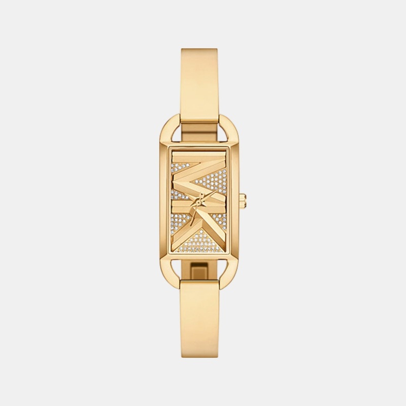 Women Quartz Gold Dial Analog Stainless Steel Watch MK4840