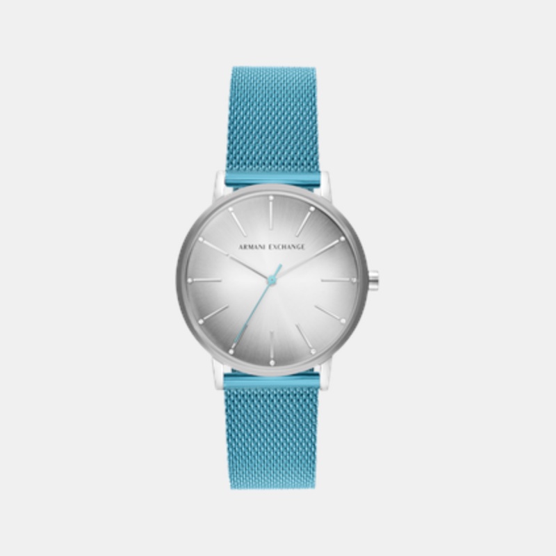 Women Quartz Gray Dial Analog Stainless Steel Watch AX5599