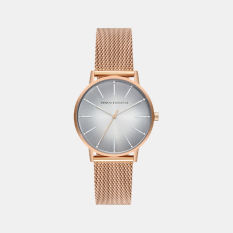 Women Quartz Gray Dial Analog Stainless Steel Watch AX5617