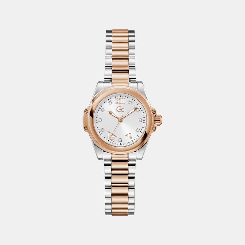 Women Quartz White Dial Analog Stainless Steel Watch Z58001L1