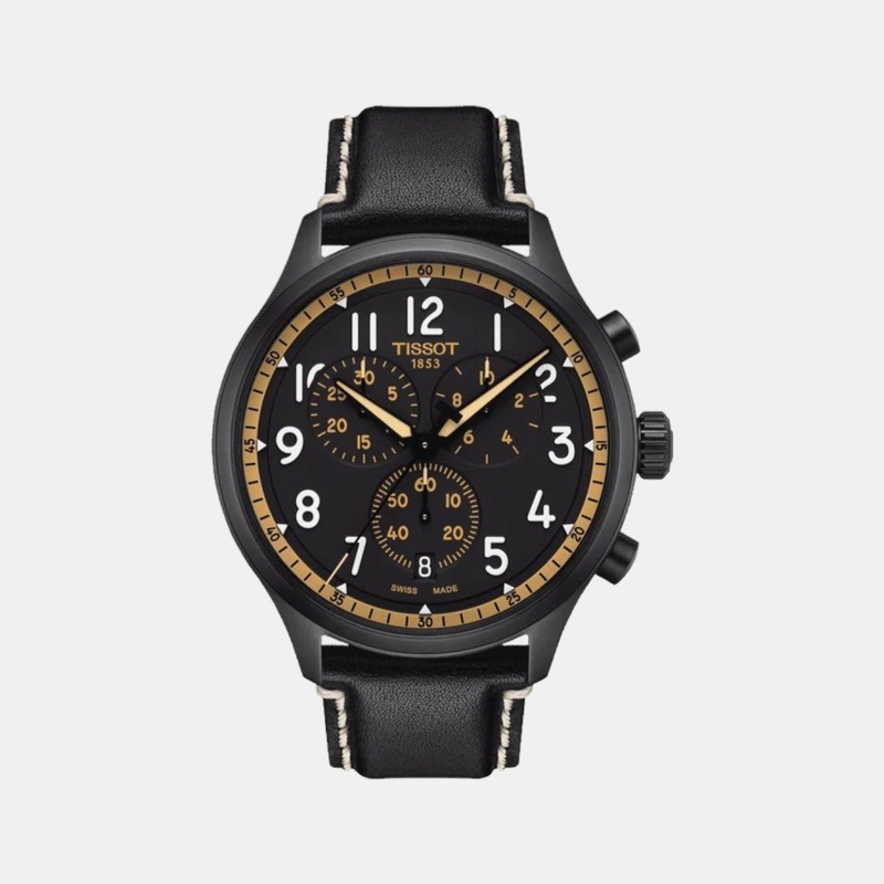 Chrono Xl Men Leather Watch T1166173605202