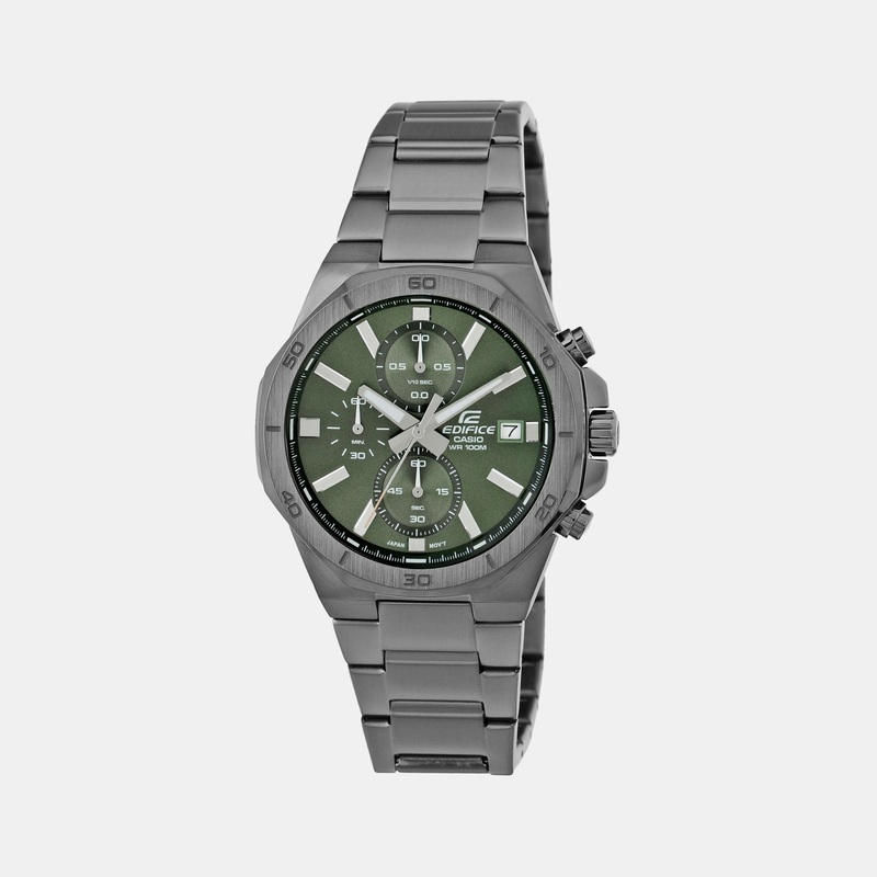 Edifice Green Men Chronograph Stainless Steel Watch ED586 - EFV-640DC-3AVUDF
