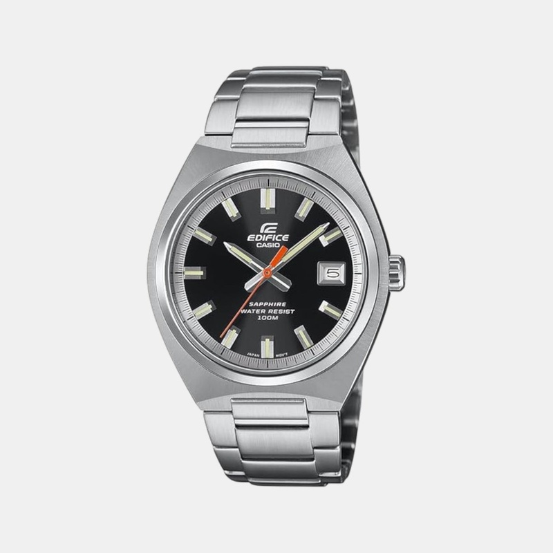 Edifice Men Quartz Black Dial Analog Stainless Steel Watch EFB-109D-1AVDF ED652