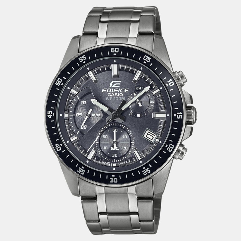 Edifice Men Quartz Gray Dial Chronograph Stainless Steel Watch EFV-540DC-1CVUDF ED622
