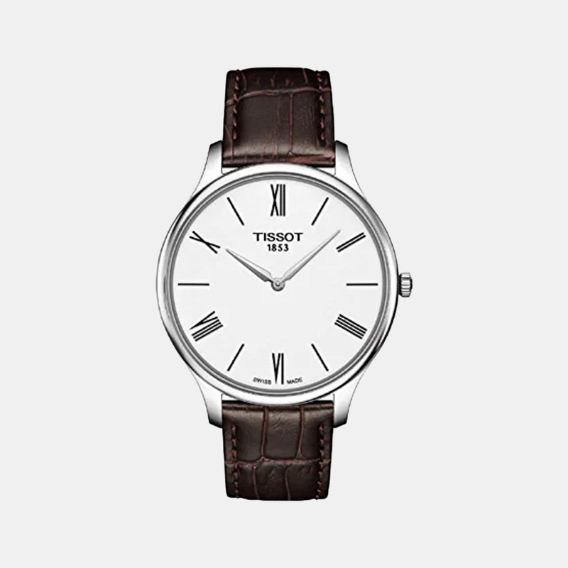Tradition Men Analog Leather Watch T0634091601800