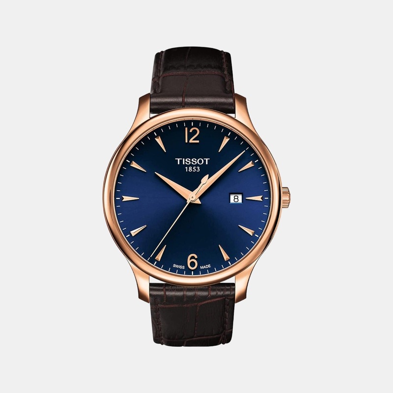 Tradition Men Analog Leather Watch T0636103604700