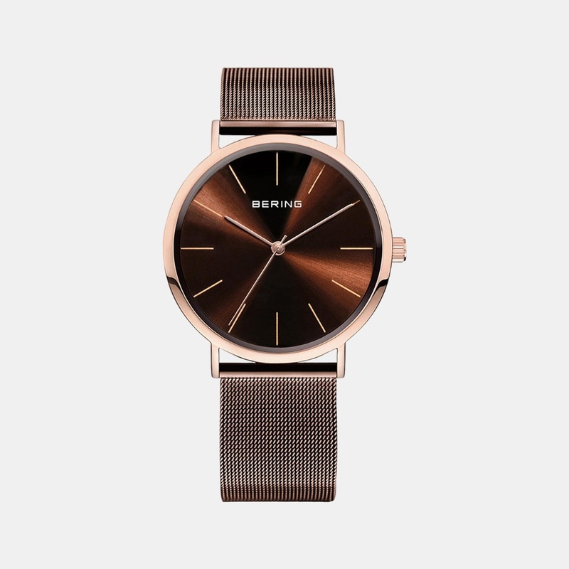 Unisex Brown Analog Stainless Steel Watch 13436-265