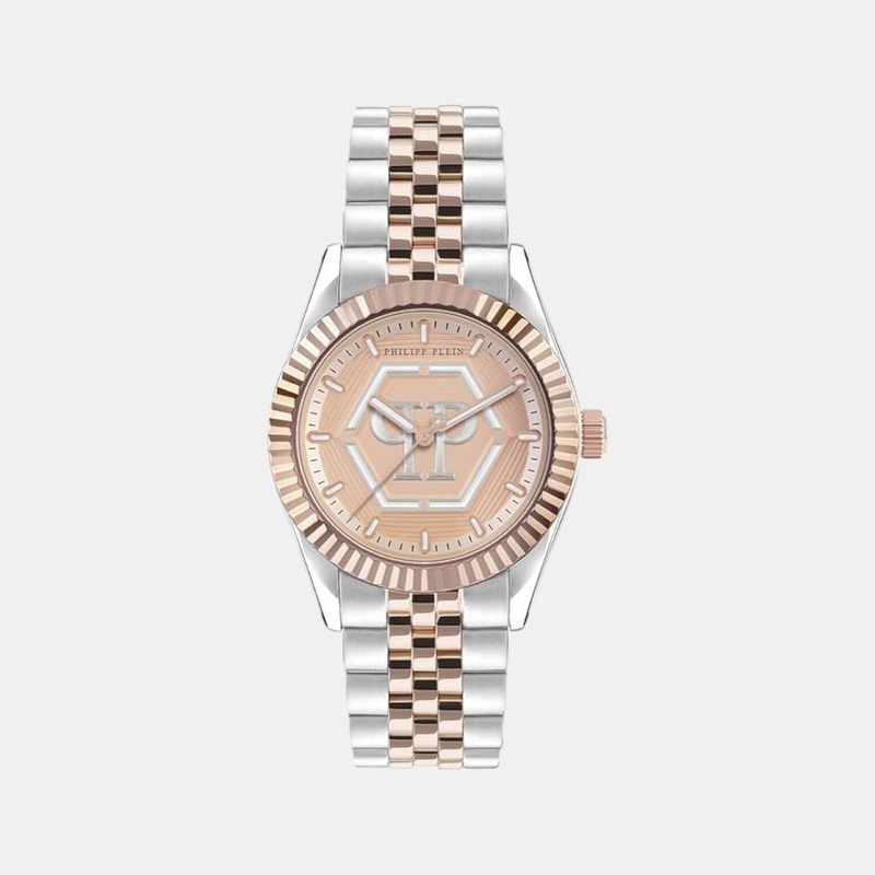 Women Quartz Rose Gold-Tone Dial Analog Stainless Steel Watch PW2BA0423