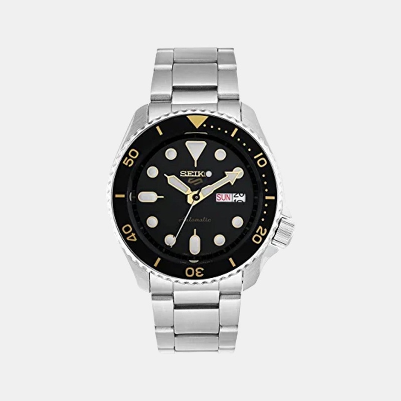 5 Sports Men Automatic Black Dial Analog Stainless Steel Automatic Watch SRPD57K1