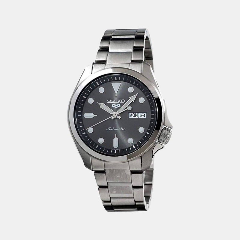 5 Sports Men Automatic Black Dial Analog Stainless Steel Watch SRPE51K1
